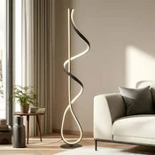 Lucande LED talna svetilka Rodado, črna, 132 cm, aluminij - Dnevna soba/jedilnica - Sodobni - črna, prozorna - Kovina