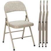 Homestar Set zložljivih stolov 4 kosi 45x46x78 cm bež