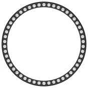 INF Združljivo ohišje Huawei Watch GT6 41MM - Črno PC diamantno votlo zaščitno ohišje, (5000071394)