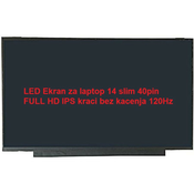 Ekran za laptop LED 14 slim 40pin FULL HD IPS kraci bez kacenja 120Hz ( 110638 )