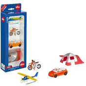 Siku Set vozila buba kabriolet motocikl sportski avion i šator za kampovanje 6325S