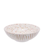 Skleda za kosmiče bela/champagne 17,8 cm - Basic - 490834
