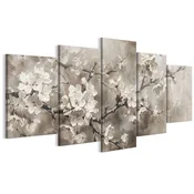 shumee Slika na italijanskem platnu 100 x 50 cm pentaptih - moderni slog - rože Slika na italijanskem platnu 150 x 75 cm pentaptih - moderni slog - rože