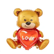 Folijski balon medvedek s srcem love dekoracija