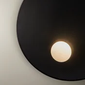 LEDS-C4 Izletniška stenska svetilka 3-svetlobna črna - Dnevna soba/jedilnica - Sodobni - črna kovinska barva, opal - Kovina