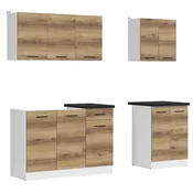 Kuhinjski sestav Junona Line 180 cm (delovna plošča) - delano hrast