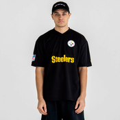Mens T-Shirt New Era Wordmark Oversized NFL Pittsburgh Steelers, S