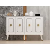 Wallity Komoda Roland 120x80x30cm Belo-Zlatna