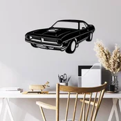 Wallity Zidna dekoracija Plymouth Barracuda 1970, 60 x 29 cm, Crna