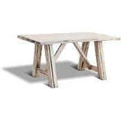 Casa Padrino country style dining table antique white - Various Sizes - Rustic solid wood kitchen table - Rustic solid wood dining room furniture - Country style dining room furniture