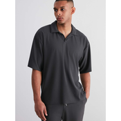 Trendyol Limited Edition Smoked Oversize Anti-Wrinkle Ottoman Seamless Polo Neck T-Shirt