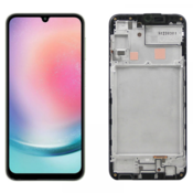 LCD za Samsung A24/SM- A245F + Touch Screen WITH FRAME crni OLED