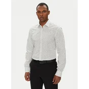 HUGO Srajca Kenno 50544929 Bela Slim Fit