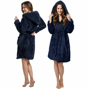 Ženski kopalni plašč Jordan Navy Black L