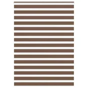 Zebra zavjesa Smeđa 160x200 cm Širina tkanine 155,9 cm Poliester