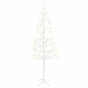 Vidaxl LED novoletna jelka z lučkami Bela 47 x 240 cm Jeklo 268 LED