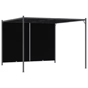 vidaXL vidaXL Vrtna pergola z zložljivo streho 3x3 m antracitna, (20758695)