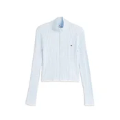 Tommy Jeans Pletena jopa pastelno modra