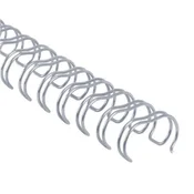 Žične hrbtne strani 3/8 - 9,5 mm, 3:1, srebrna, 100 kosov