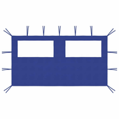 3070422 vidaXL Gazebo Sidewall with Windows 4×2 m Blue (315311)