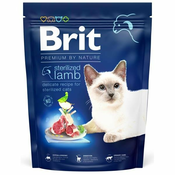 Feed Brit Premium by Nature Cat Sterilized Lamb 300g