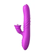 Gardj Europe Vibrator Angelia USB s 3 funkcijami potiska/20 vibracij, vijoličen