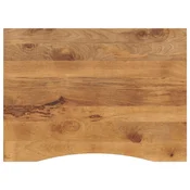 Ploca za radni stol zaobljena 110x80x2,5 cm od drva manga