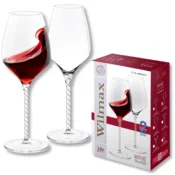 shumee Wilmax Julia ročno izdelani kozarci za vino, 2 kosa, 800 ml, primerni za pomivanje v pomivalnem stroju, moderni kozarci za belo vino, odporni proti oksidaciji