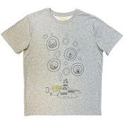 The Beatles Bubbles Heather Grey L Majica
