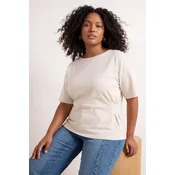 Trendyol Curve Ženska bluza Tbbss26Af00185, Krem
