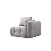 Atelier del Sofa Fotelja Amaris 1R, 100 x 100 x 65 cm, Svetlosiva