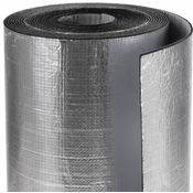 Podloga iz kavčuka z aluminijem samolepilna 9mm 50x100cm