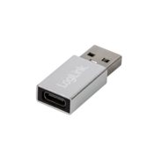 Logilink USB adapter USB-A/M na USB-C/F, srebrni
