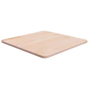 Vidaxl Kvadratna mizna plošča 50x50x1,5 cm neobdelana trdna hrastovina