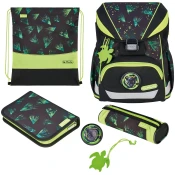 Školski set Herlitz UltraLight XL Plus - Jungle Explorer, ruksak, dvije pernice i torba