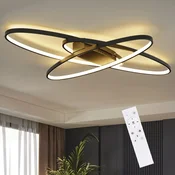 Nettlife NETTLIFE bela LED stropna svetilka z zatemnitvijo in daljinskim upravljalnikom, moderna svetilka za dnevno sobo, (22111198)
