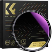 K&F 58MM Nano-X Soft Graduated ND8 Filter, HD, Waterproof, Anti Scratch, Blue Coated