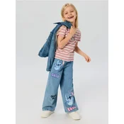 Sinsay - Wide leg farmerice sa mešavinom viskoze Stitch - plava
