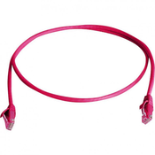 Telegärtner RJ45 omrežni priključni kabel CAT 6 U/UTP 7.50 m rdeče barve z zaščito pred gorenjem, brez halogena Telegärtner