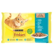 FRISKIES Sos za odrasle macke sa ukusom lososa, 85g, 4 komada