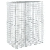 Vidaxl Gabionska košara s pokrovom 150x100x200 cm pocinkano železo