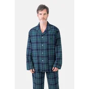 Moška flanelna pižama GONZALES XL Zelena