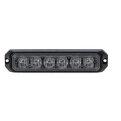 Stroboskopska opozorilna luč CREE/Oranžna/6 LED/6x3W/DC 12-24V