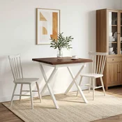 vidaXL Kvadratna jedilna miza 60 x 55 x 75 cm Masiven les akacije