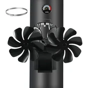 HAWCAFU 3v1 magnetni ventilator za kamin s termometrom brez elektrike
