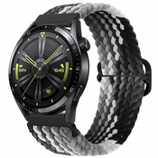 BStrap Elastic Nylon pašček za Huawei Watch GT3 42mm, black qiao