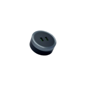 Souris USB A+A Fast Charger, LED ambijentalni prsten, Crno-sivi