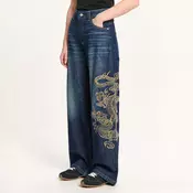 Cropp - Baggy farmerke - navy