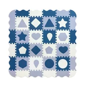 MILLY MALLY 5618 Jolly 4x4 Shapes penasta podloga za sestavljanke - modra