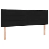 Vidaxl Vzglavje Črna 144 cm blago
